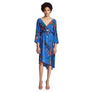Silk Asymmetrical Wrap Dress by Diane von Furstenberg